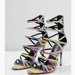 Aldo Bonabella strappy stiletto heeled sandals 8